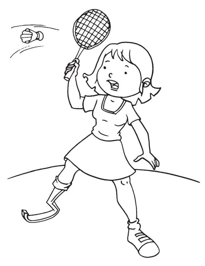 Badminton Für 5-Jährige Kinder ausmalbilder