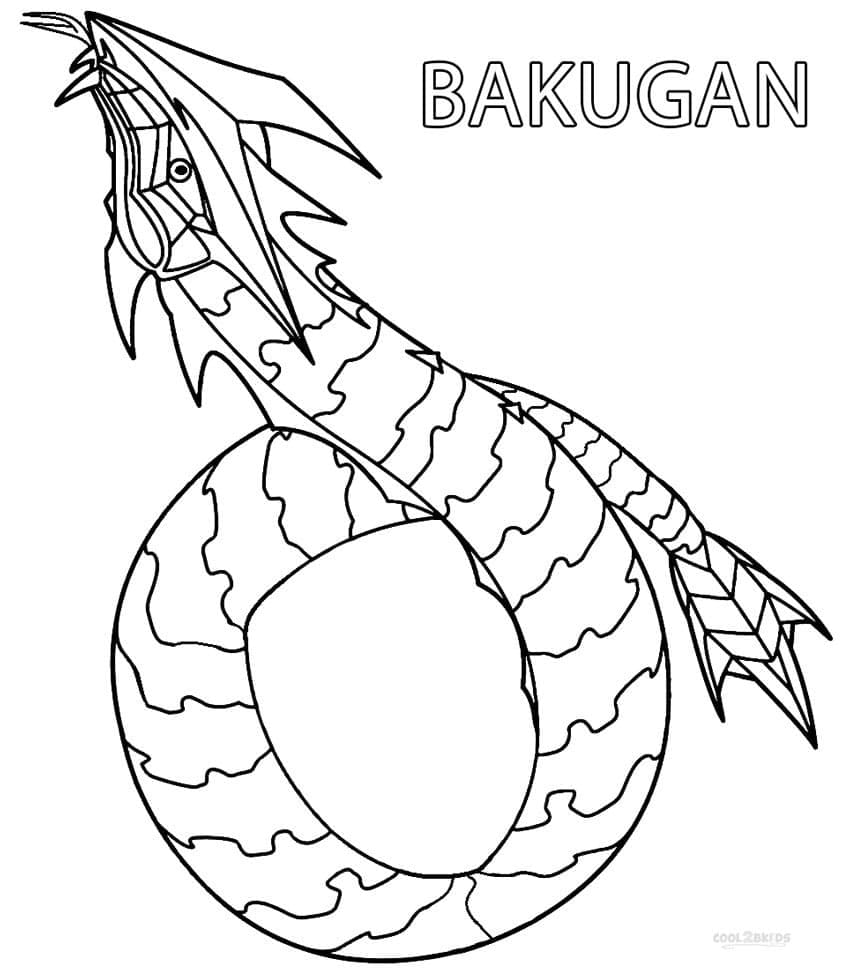 Bakugan gratis ausmalbilder