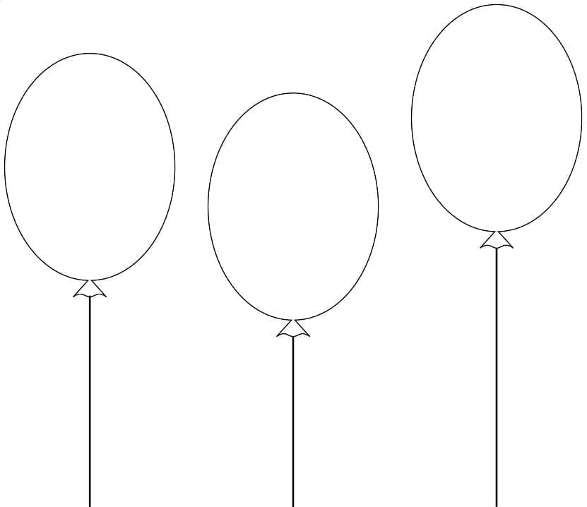 Ballon Bild Frei ausmalbilder