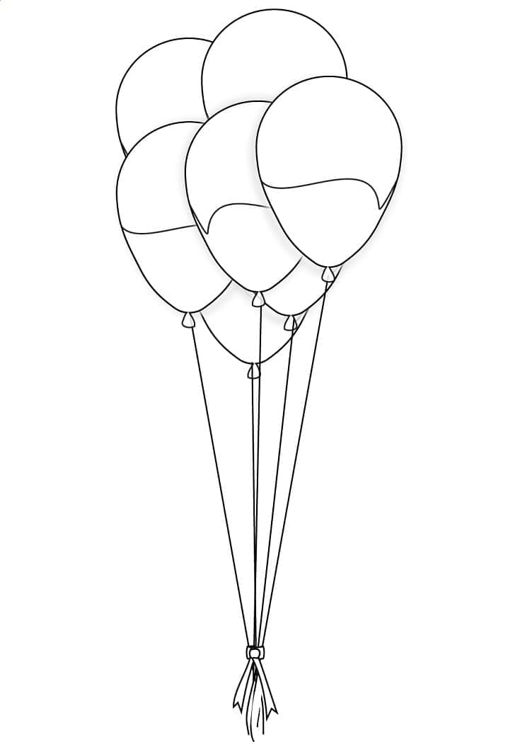 Ballon Bild ausmalbilder