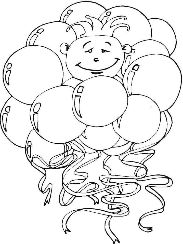 Ballon Druckbar Frei ausmalbilder