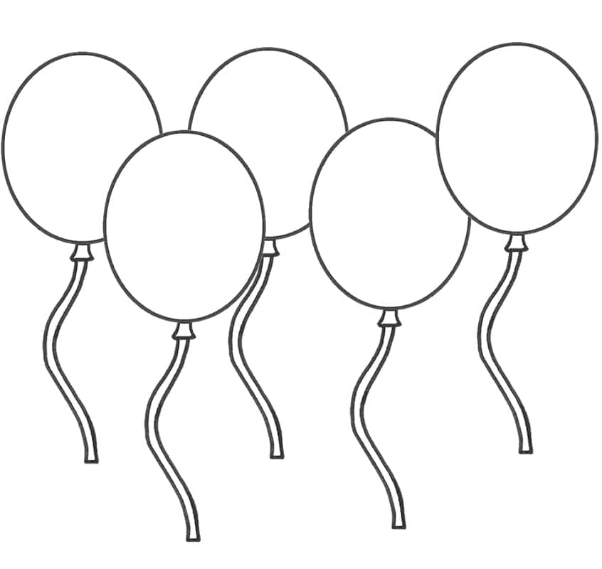 Ballon ausmalbilder