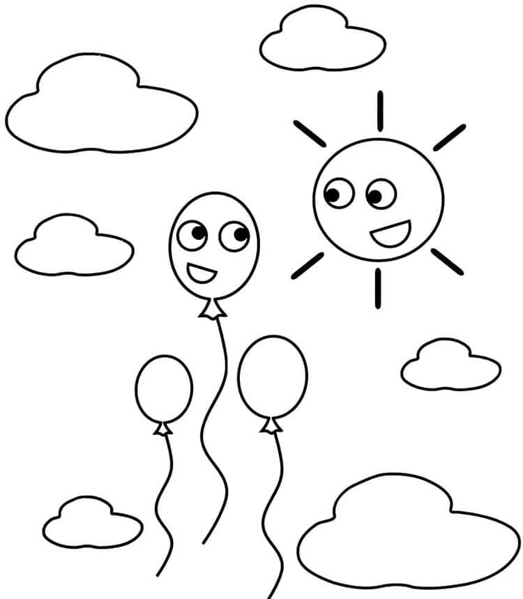 Ballon Zum Drucken Gratis ausmalbilder