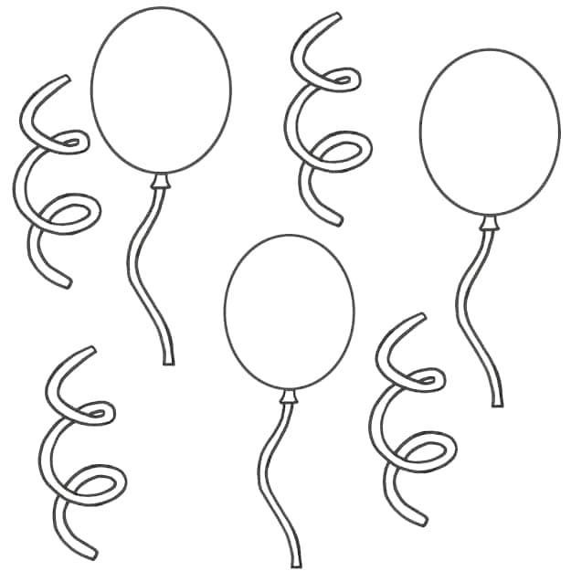 Ballon Zum Drucken ausmalbilder