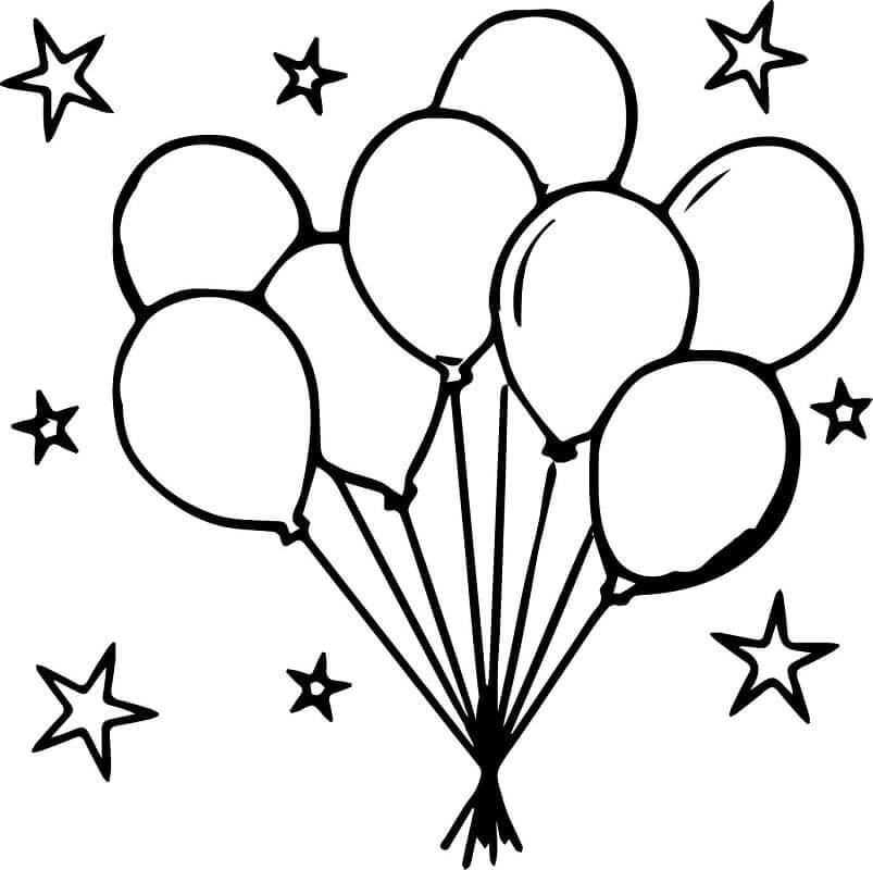 Ballons (1) ausmalbilder