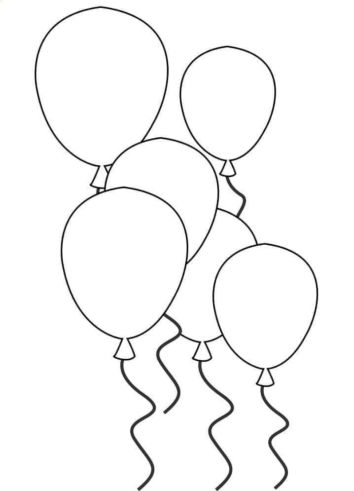 Ballons (5) ausmalbilder