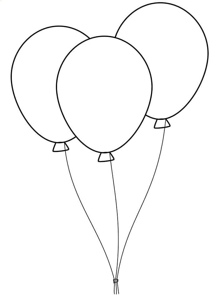 Ballons (6) ausmalbilder