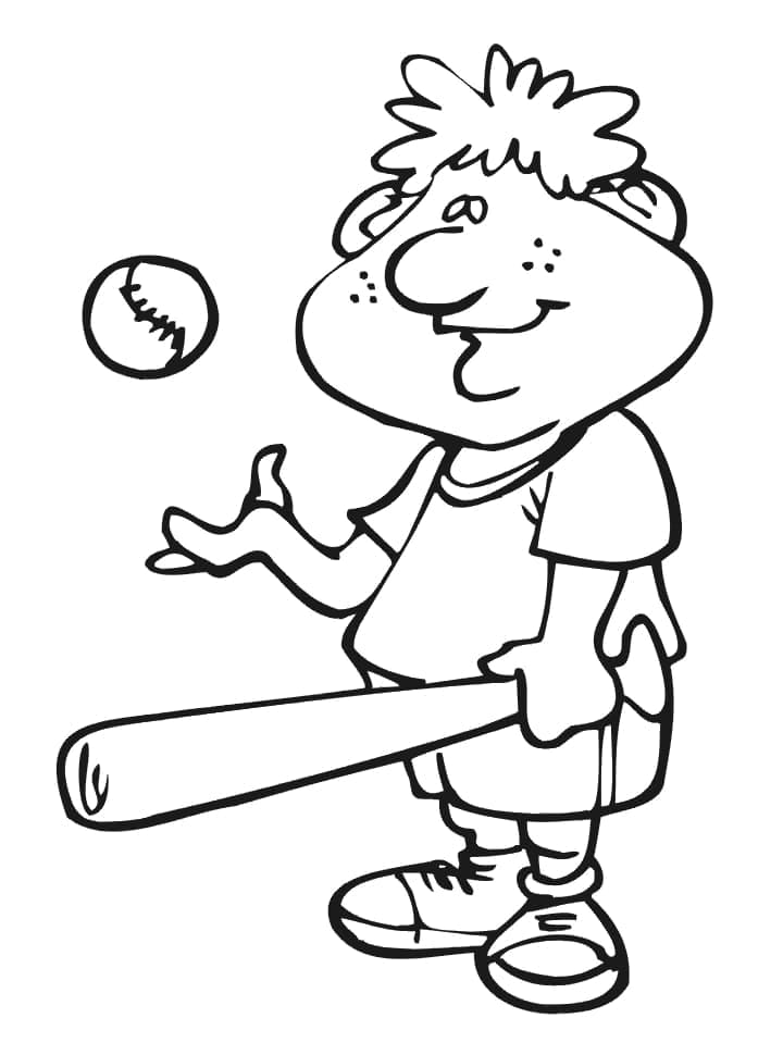 Baseball Bild Kostenlos ausmalbilder