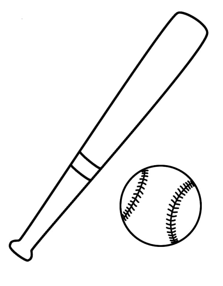 Baseball Druckbar ausmalbilder