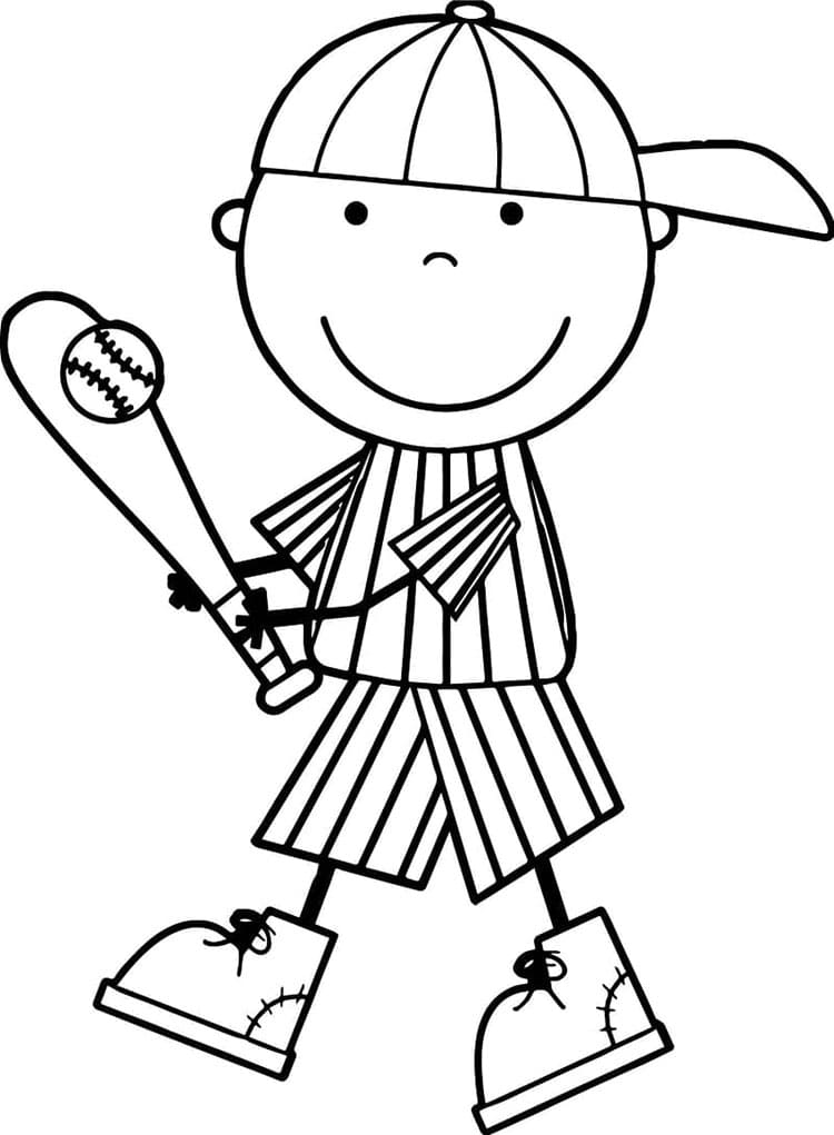 Baseball Druckbares Für Kinder ausmalbilder