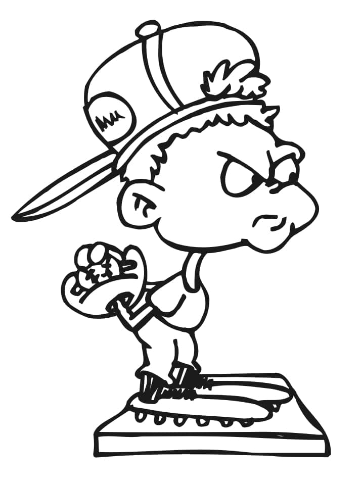 Baseball Drucken ausmalbilder