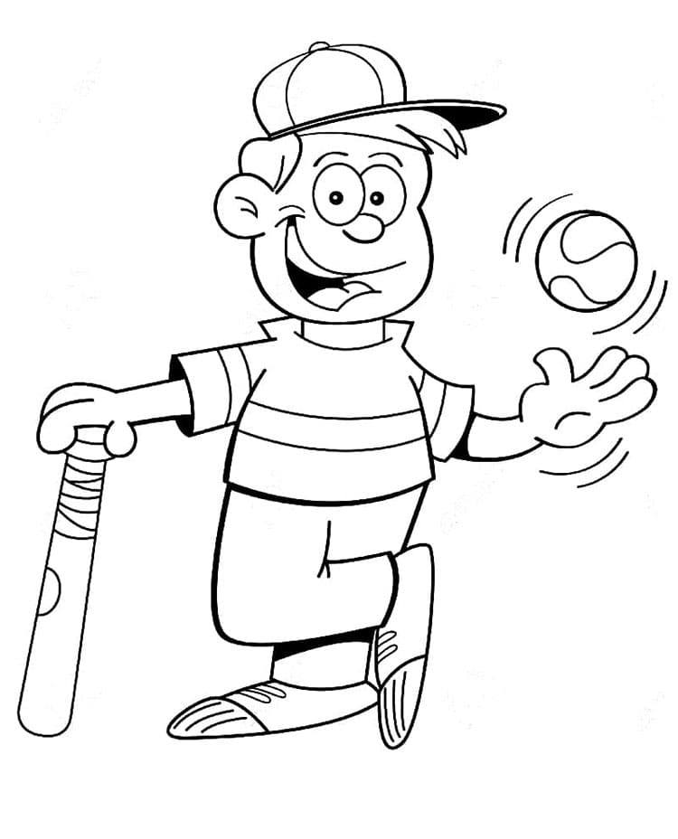 Baseball Für 3-Jährige Kinder ausmalbilder