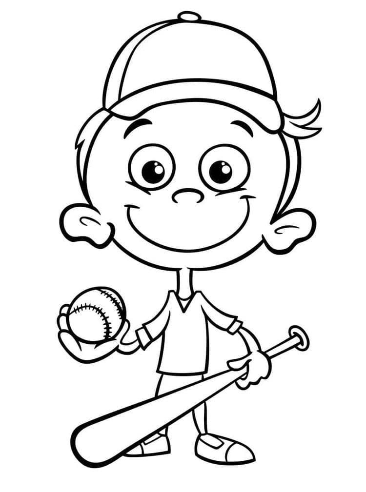 Baseball Für Kinder Gratis ausmalbilder