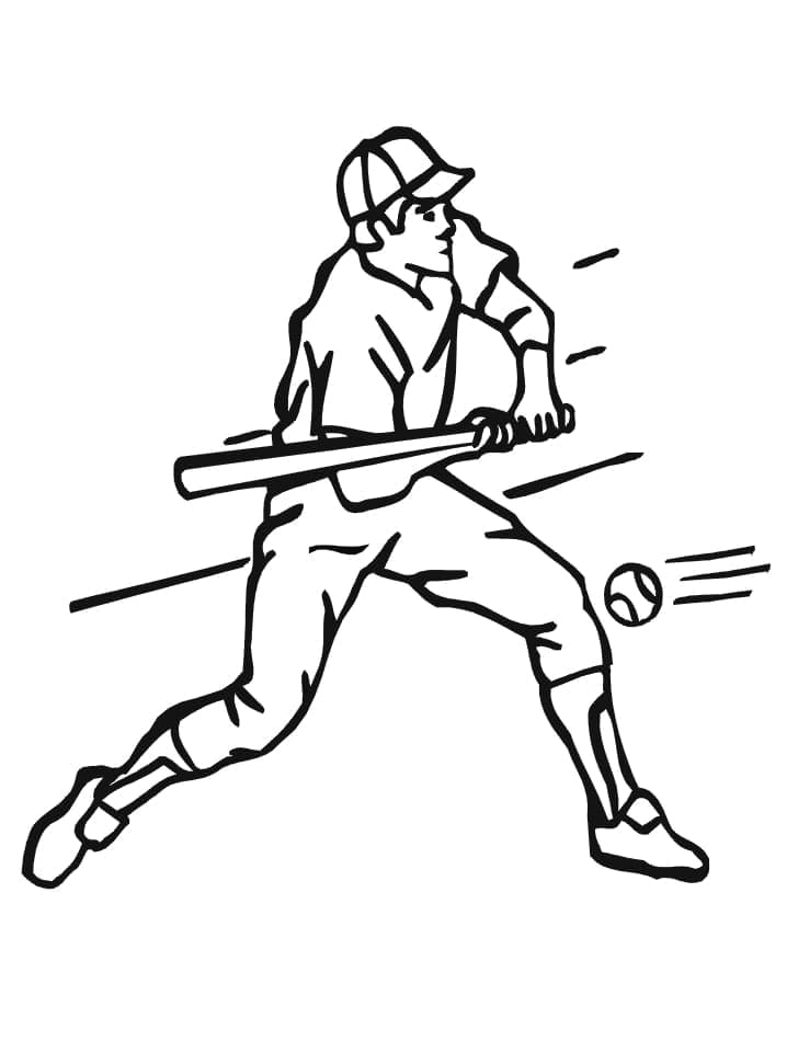 Baseball Kostenlos Druckbar ausmalbilder