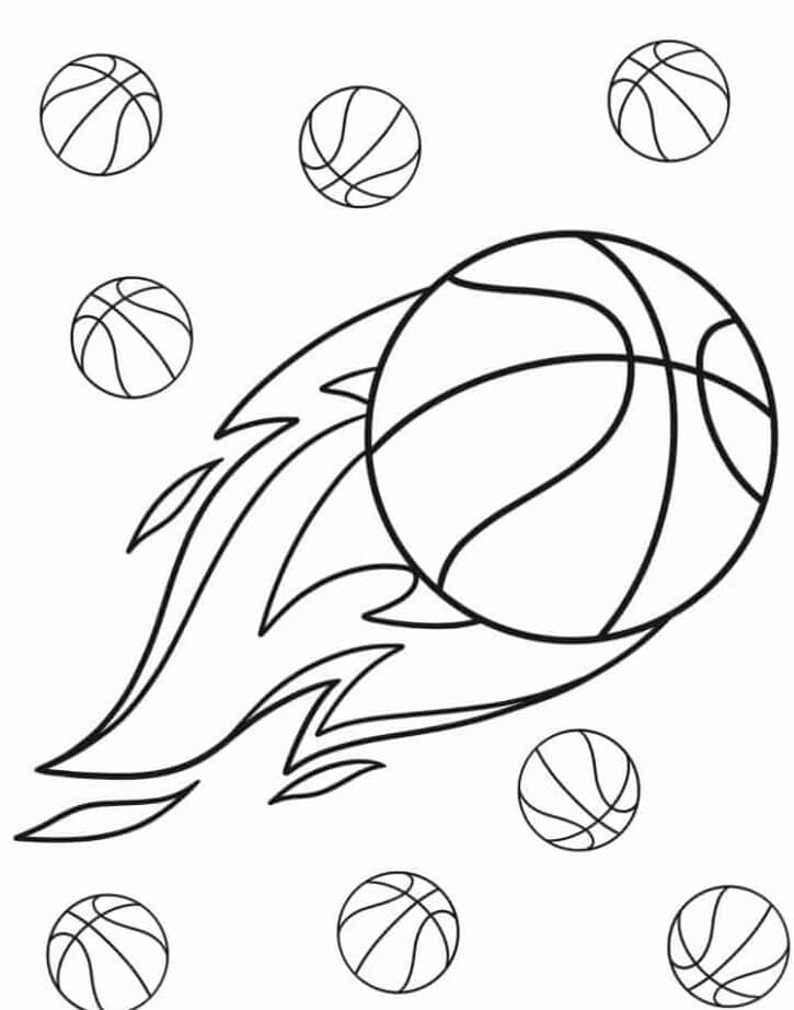 Basketball Bild Frei ausmalbilder