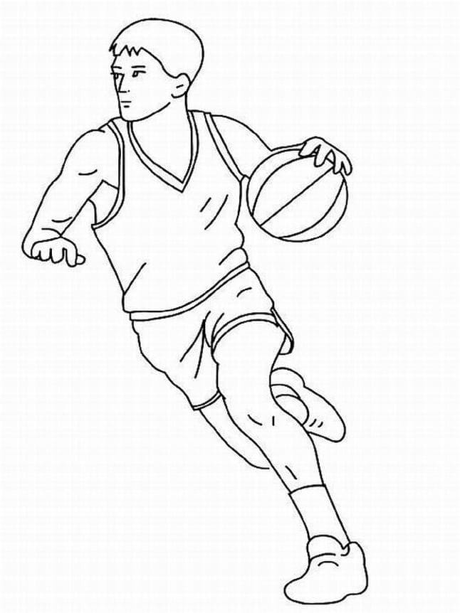 Basketball Drucken ausmalbilder