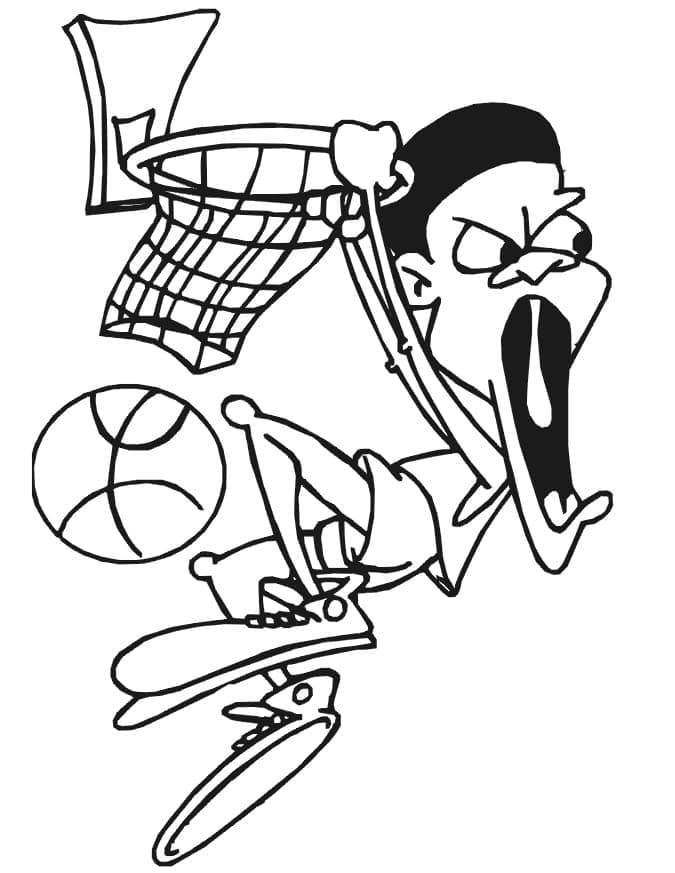 Basketball Gratis ausmalbilder