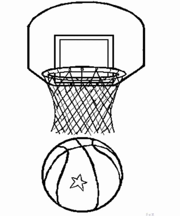 Basketball Spielen ausmalbilder