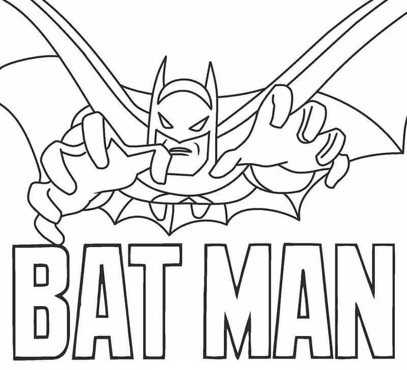 Batman für 1-jährige Kinder ausmalbilder
