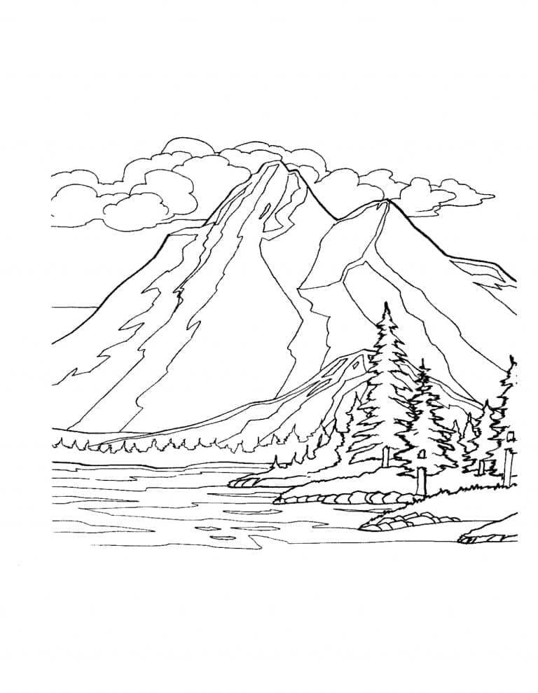 Berg ausdrucken ausmalbilder