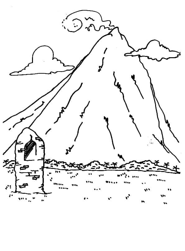 Berg kostenlos ausmalbilder