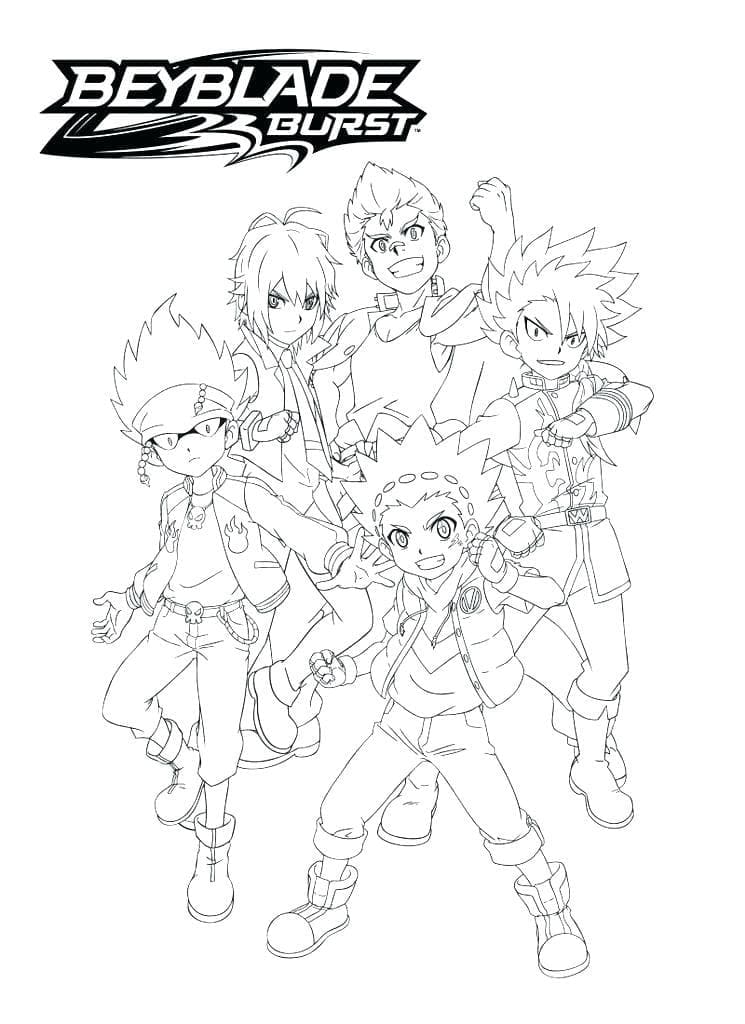 Beyblade druckfertig ausmalbilder