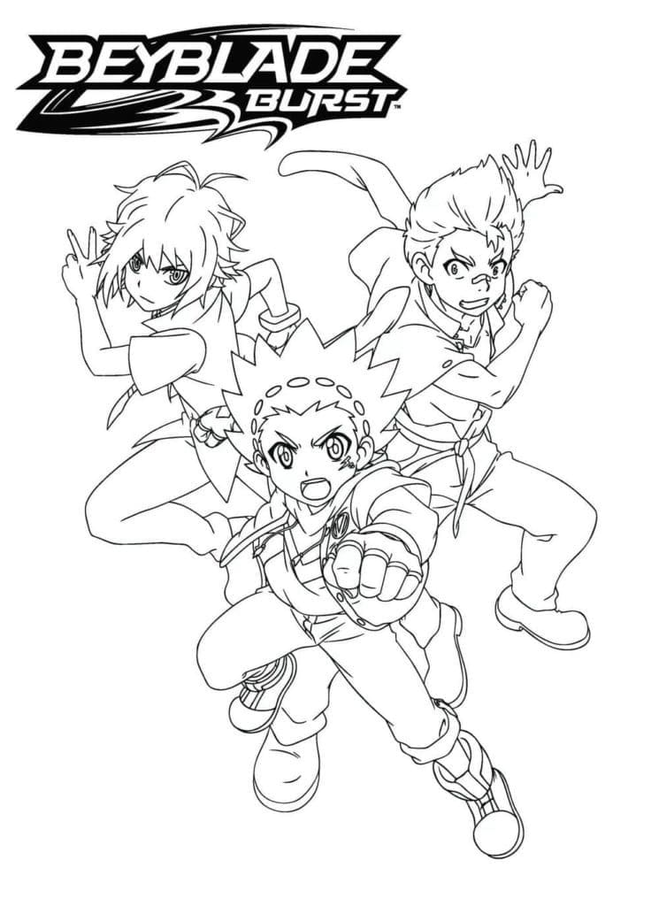 Beyblade kostenlos für Kinder ausmalbilder
