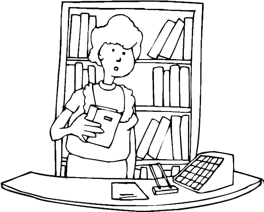 Bibliothek ausdrucken ausmalbilder