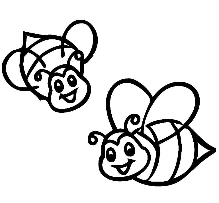 Biene Gratis ausmalbilder