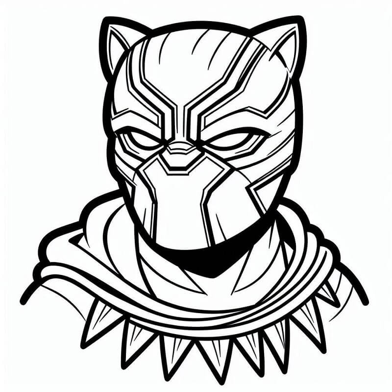 Black Panther für 3-jährige Kinder ausmalbilder