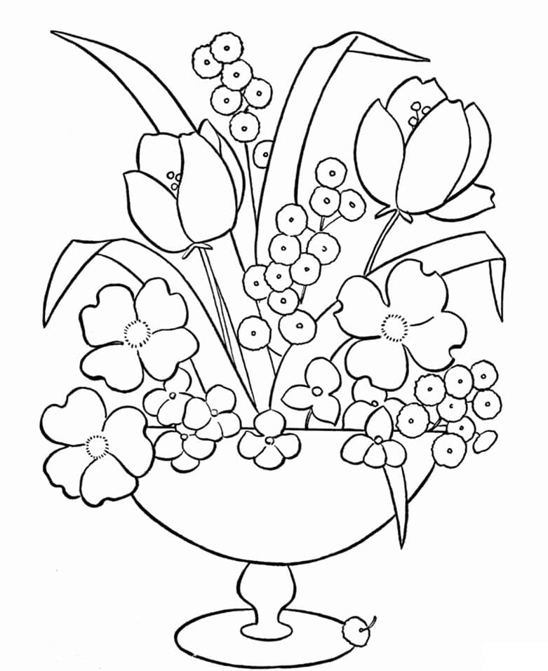 Blumentopf Bild ausmalbilder