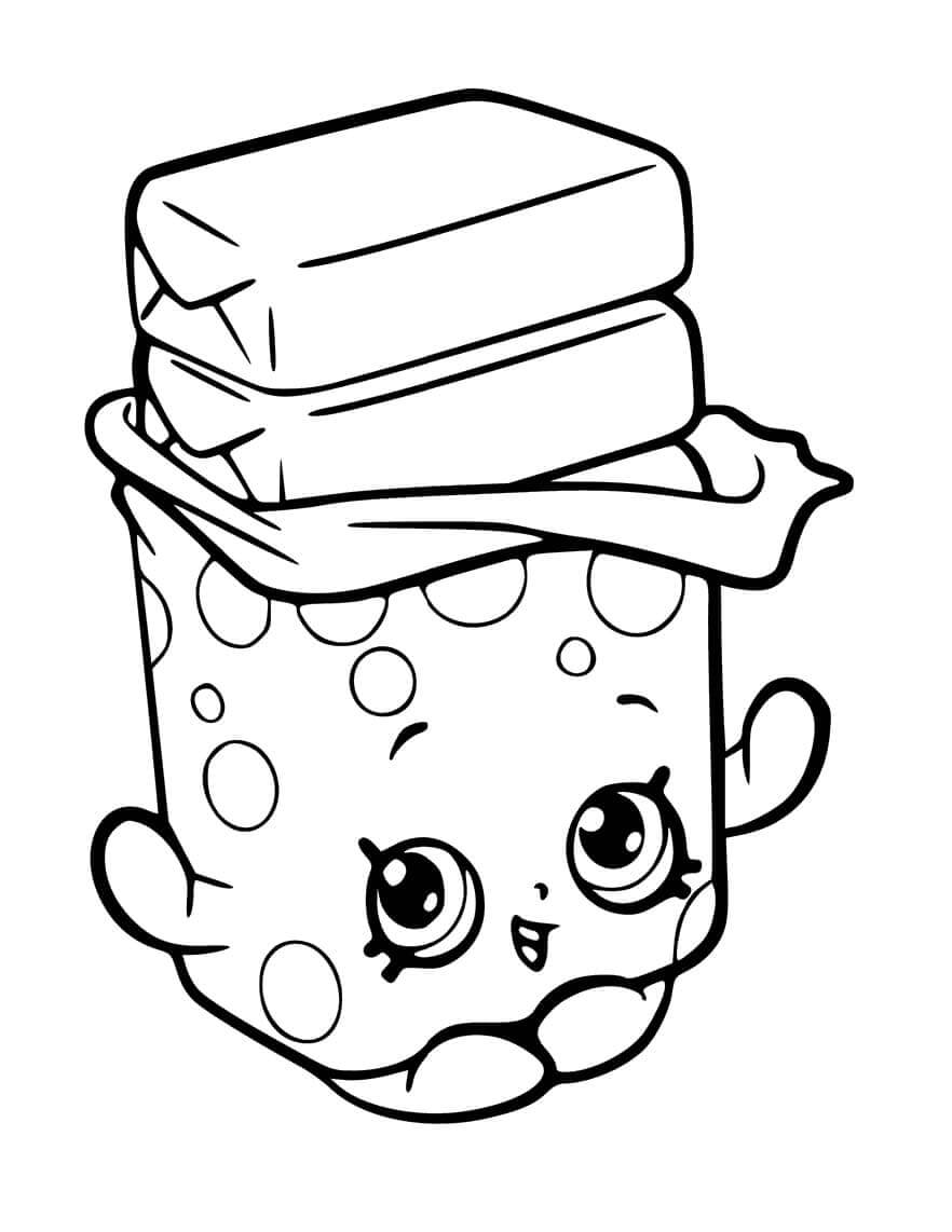 Bobby Bubble Gum Shopkins ausmalbilder