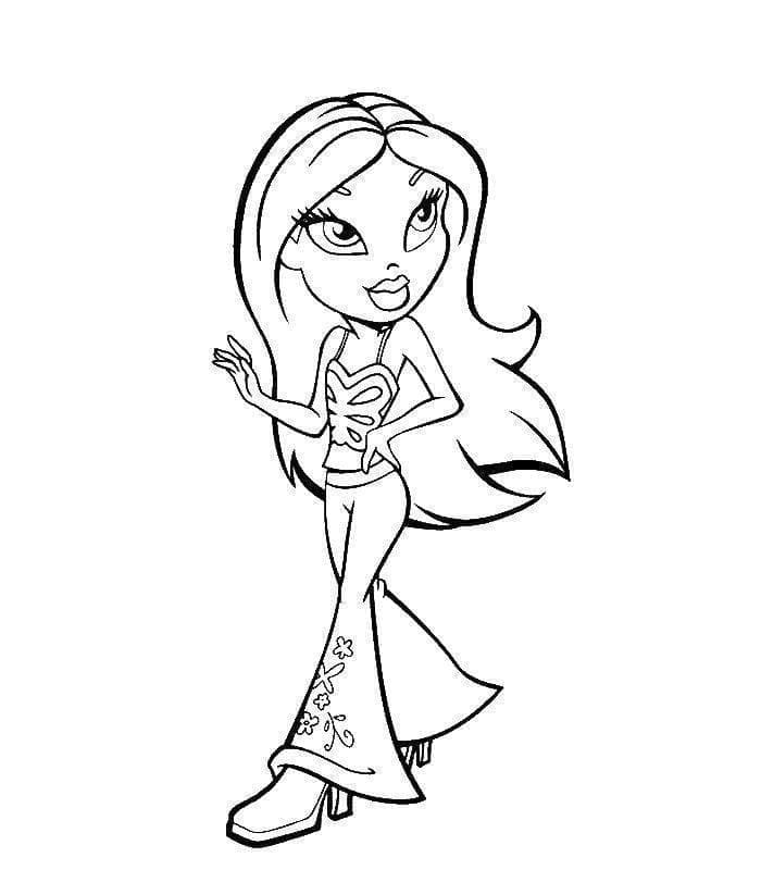 Bratz Druckbar Frei ausmalbilder