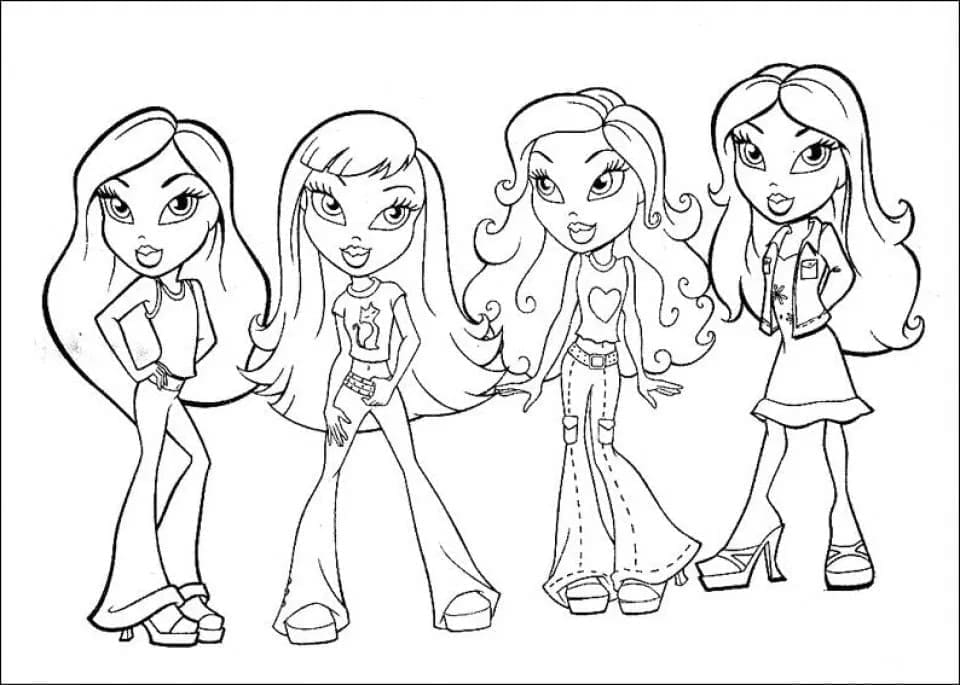 Bratz Kostenlos Druckbar ausmalbilder