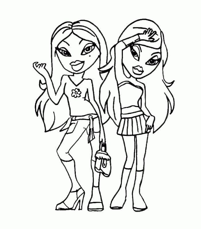 Bratz Kostenlos Für Kinder ausmalbilder