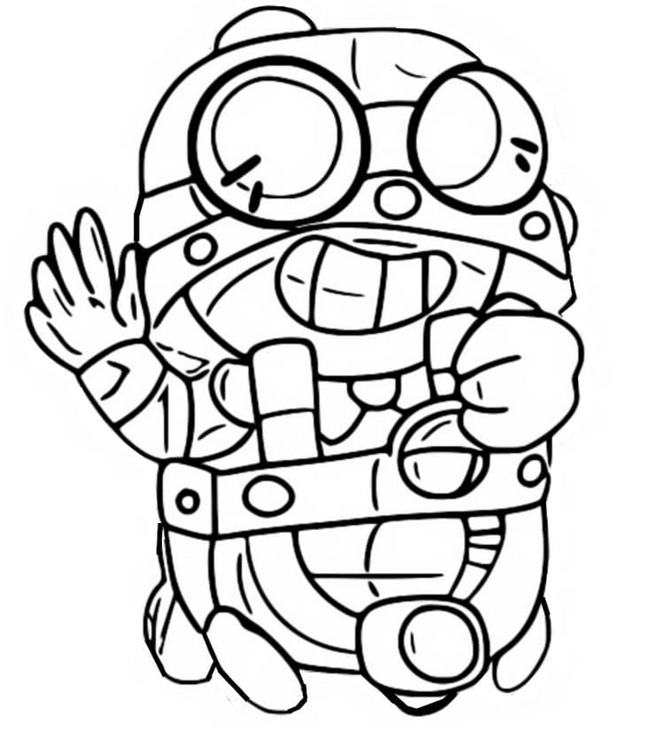 Brawl Stars Carl ausmalbilder