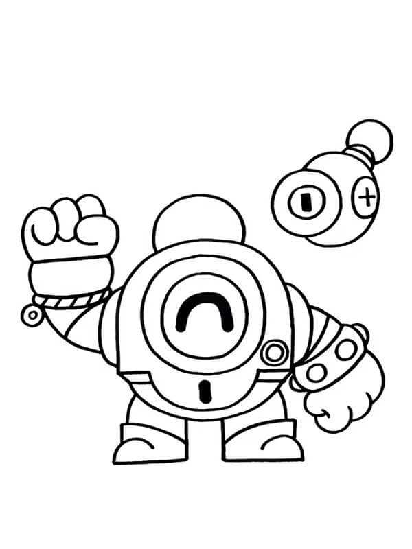 Brawl Stars Nani ausmalbilder