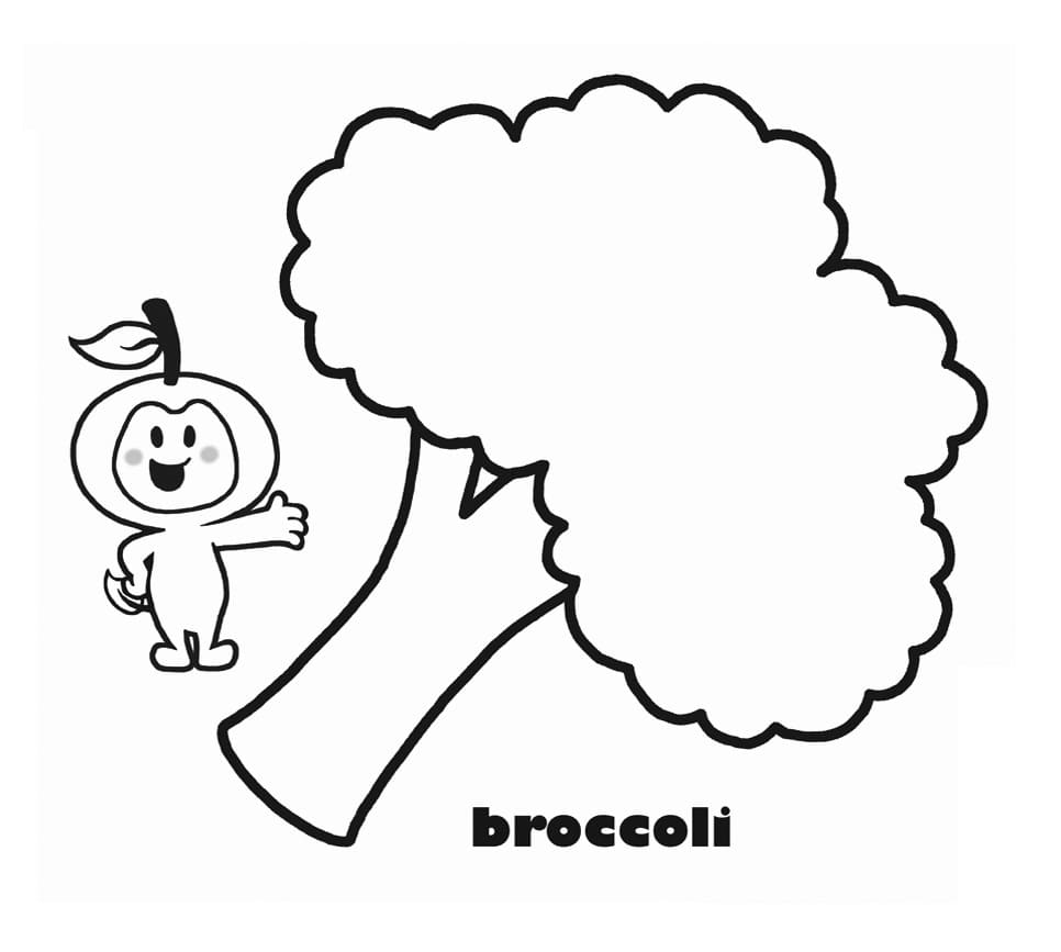 Brokkoli Bild ausmalbilder