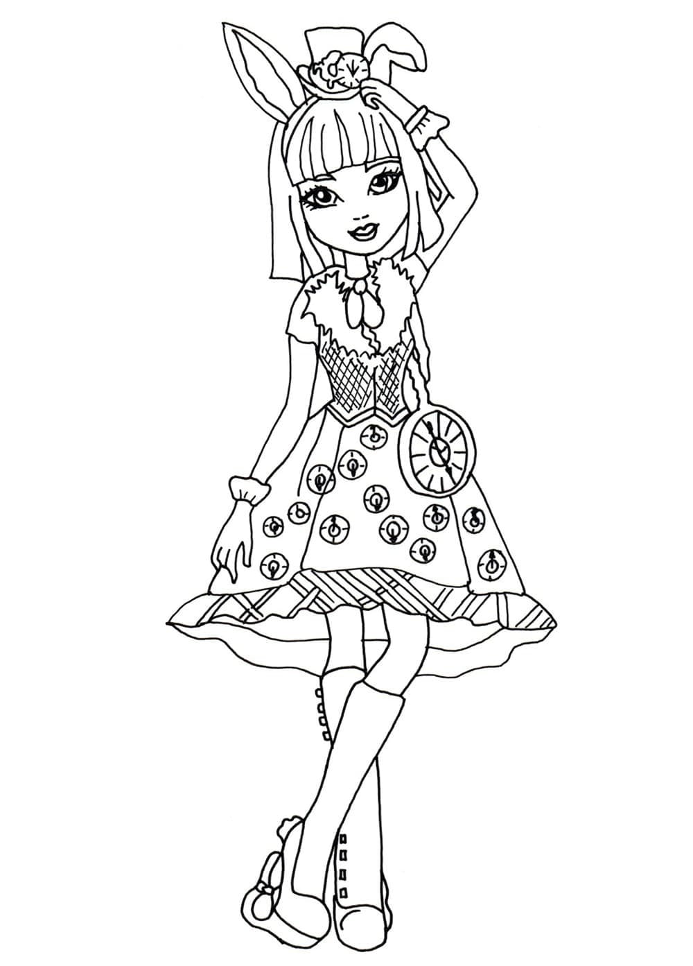 Bunny Blanc di Ever After High ausmalbilder