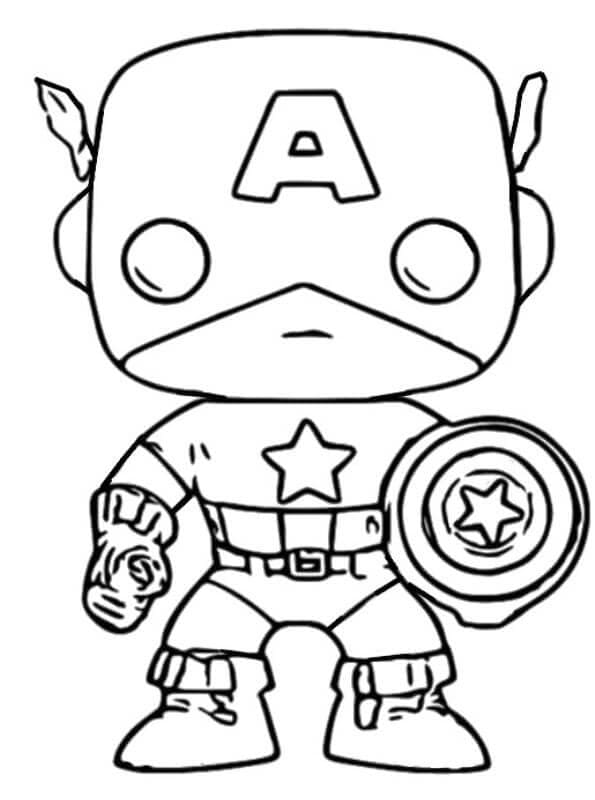 Captain America für 2-jährige Kinder ausmalbilder