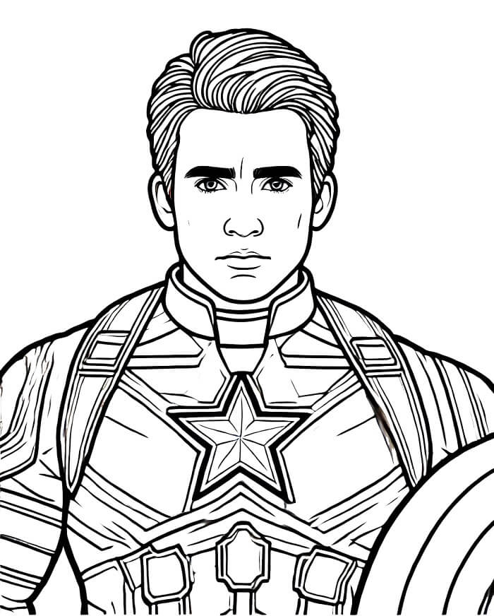 Captain America für Kinder ausmalbilder