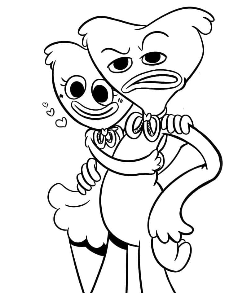 Cartoon Kissy Missy ausmalbilder
