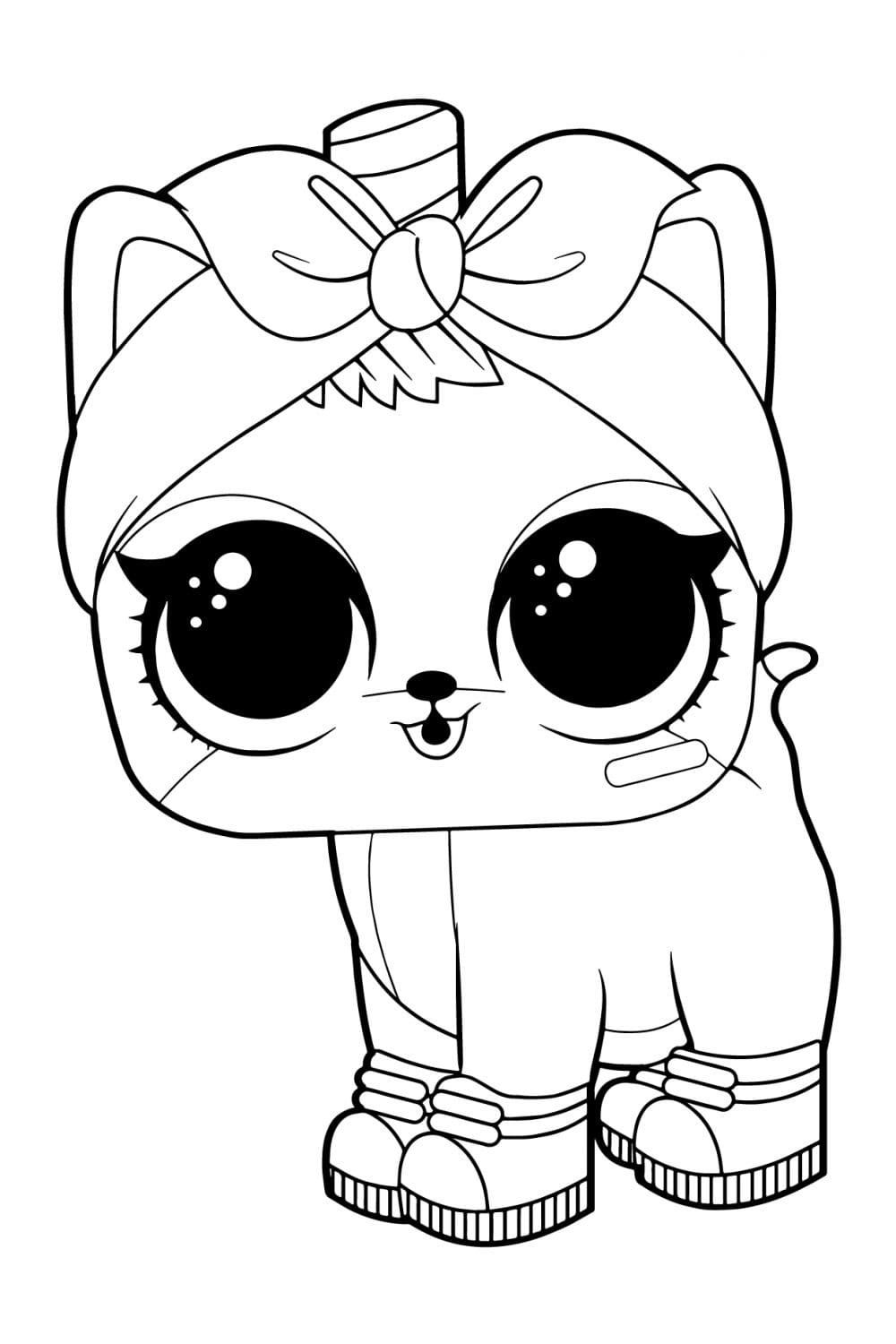 Cat Worker LOL Pets ausmalbilder