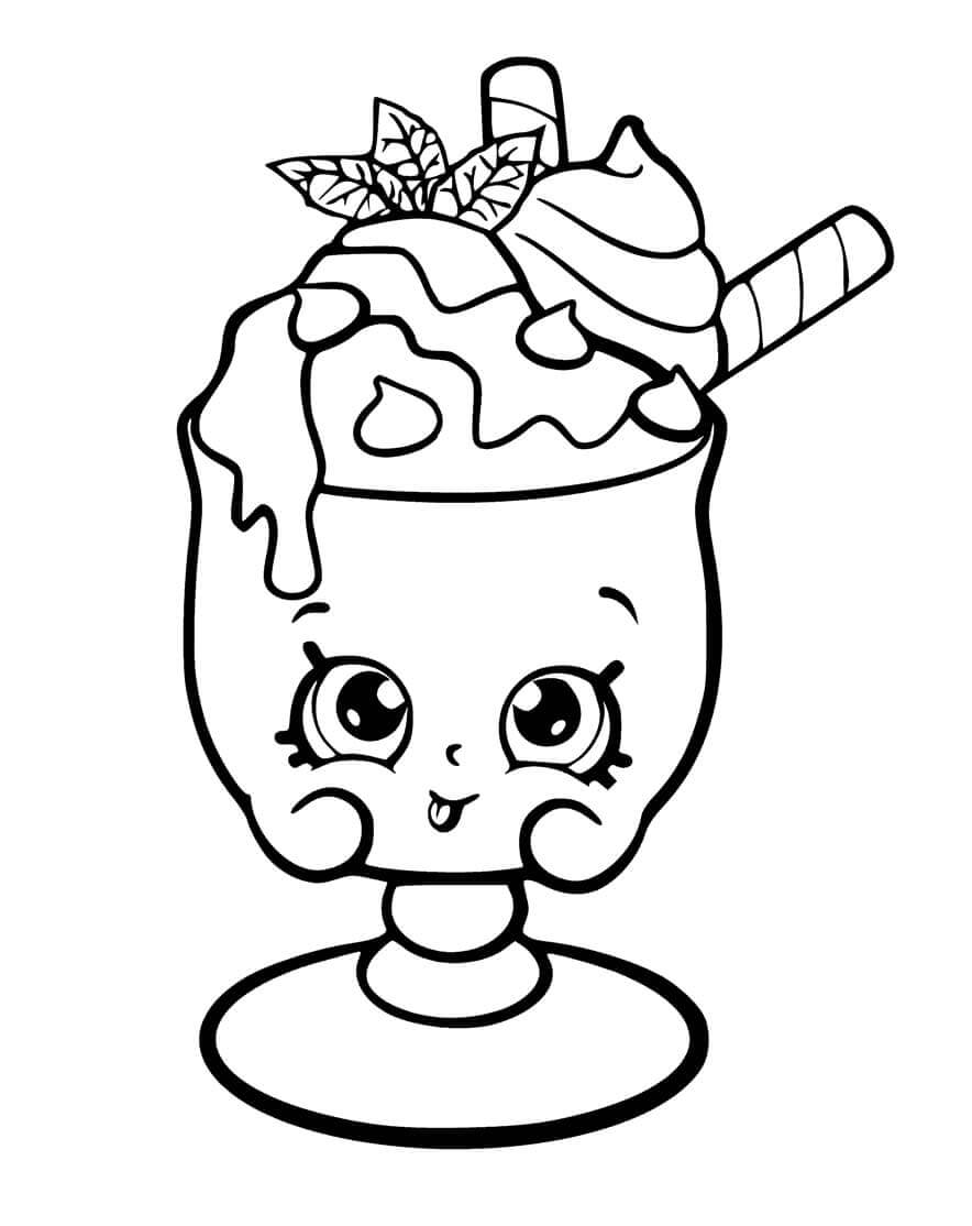 Choc Mint Charlie Shopkins ausmalbilder