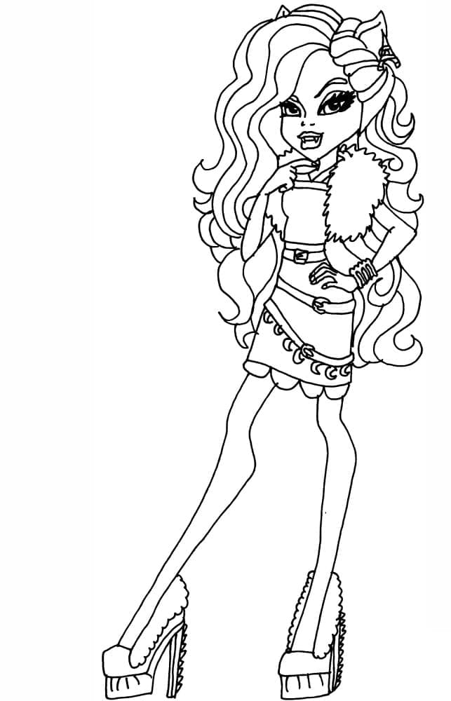 Clawdeen Wolf Monster High ausmalbilder