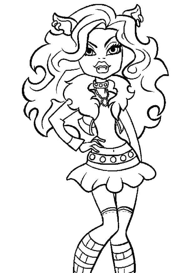 Clawdeen Wolf ausmalbilder