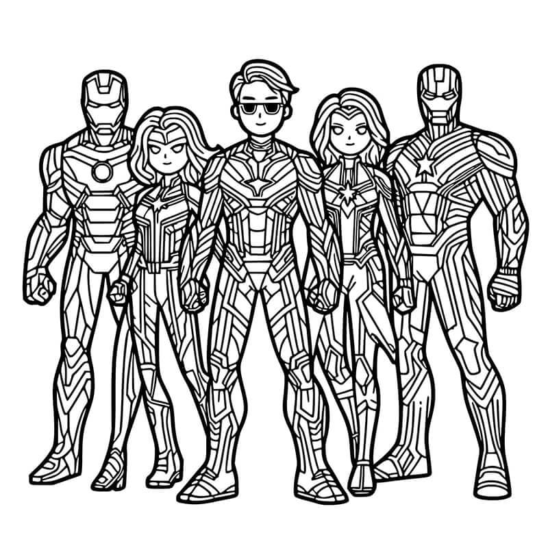 Cooler Avengers ausmalbilder