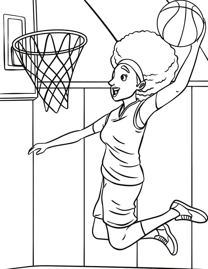 Cooler Basketball ausmalbilder