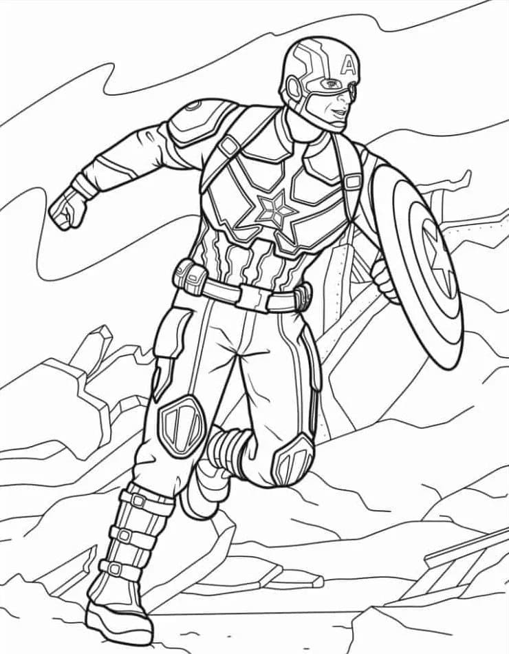Cooler Captain America ausmalbilder