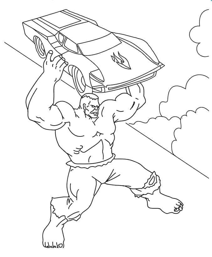 Cooler Hulk ausmalbilder